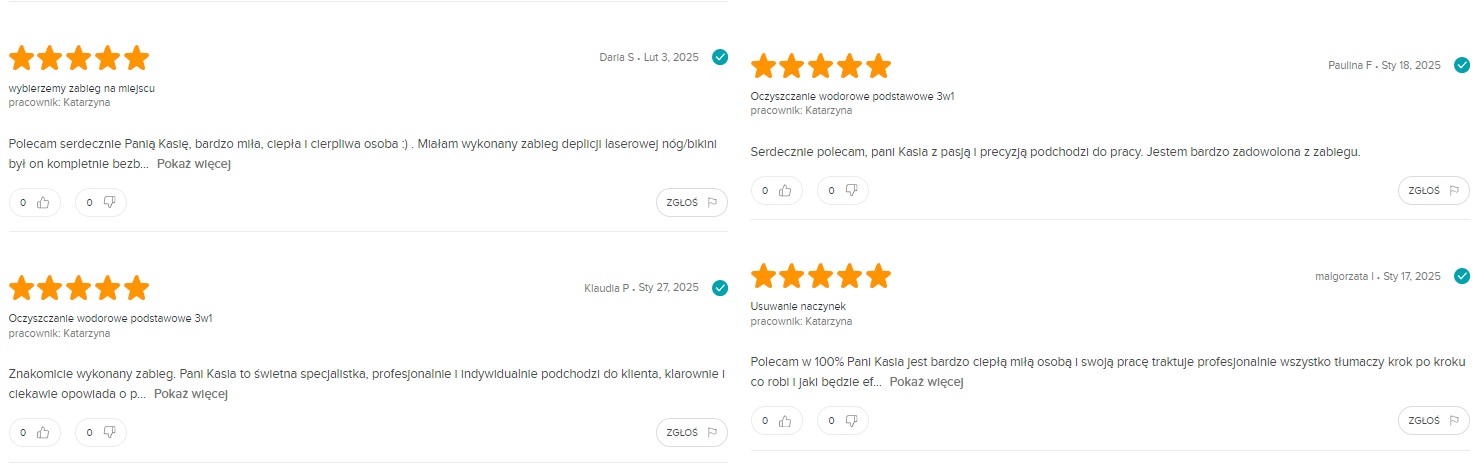 Opinie klientów - zrzut ekranu 2